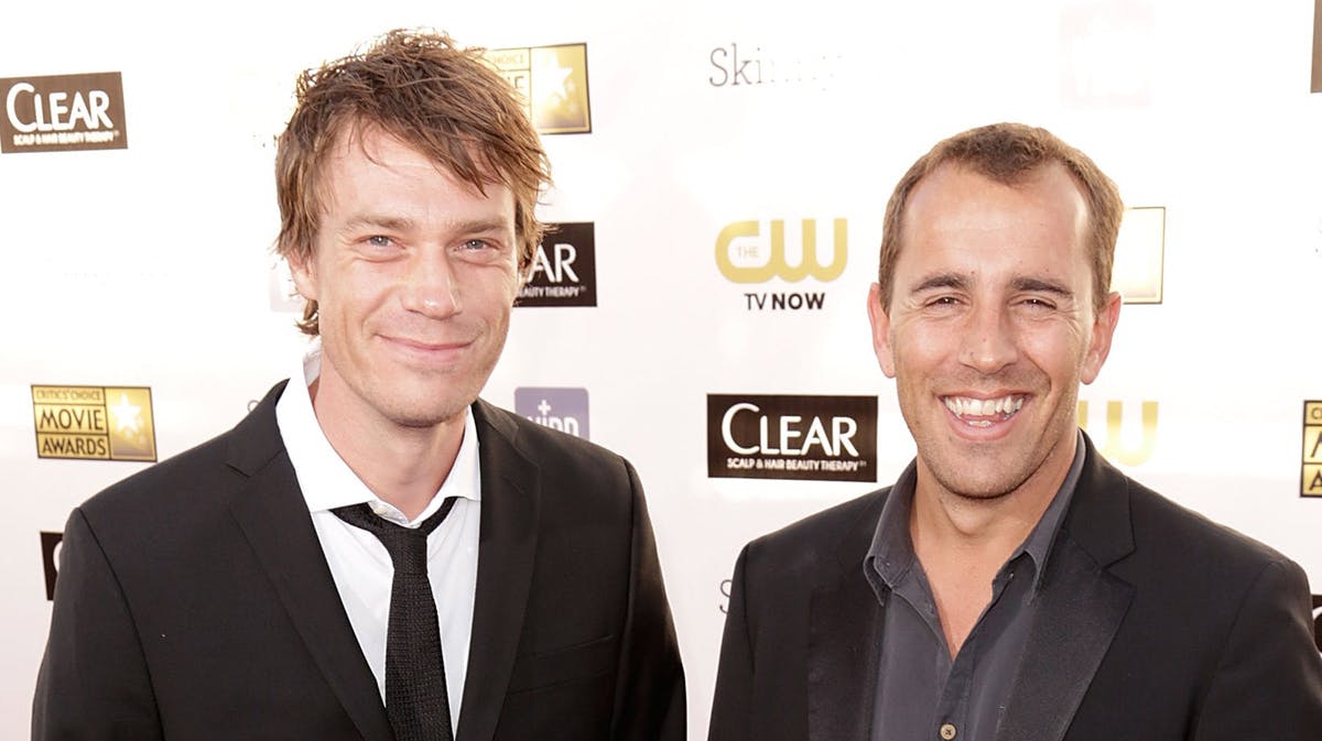 Nikolaj Arcel og Rasmus Heisterberg på den røde løber til Critics' Choice Movie Awards i Califonien i 2013.