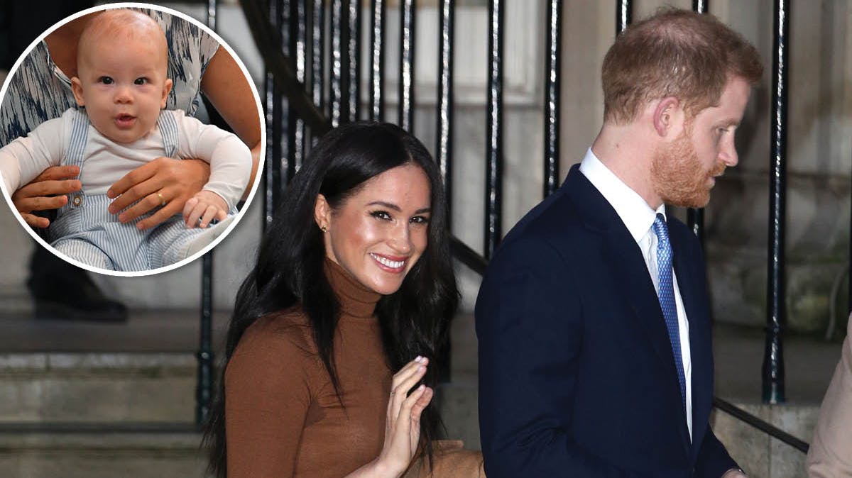 Hertuginde Meghan og prins Harry. Indsat: Archie Harrison.