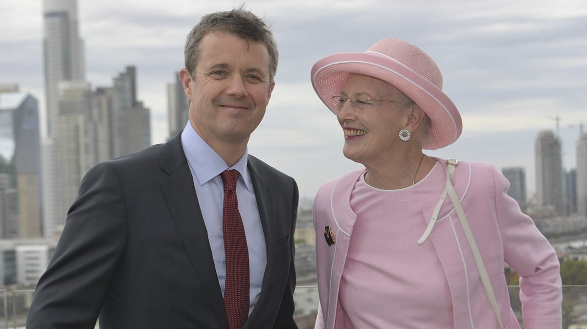 Kronprins Frederik og dronning Margrethe