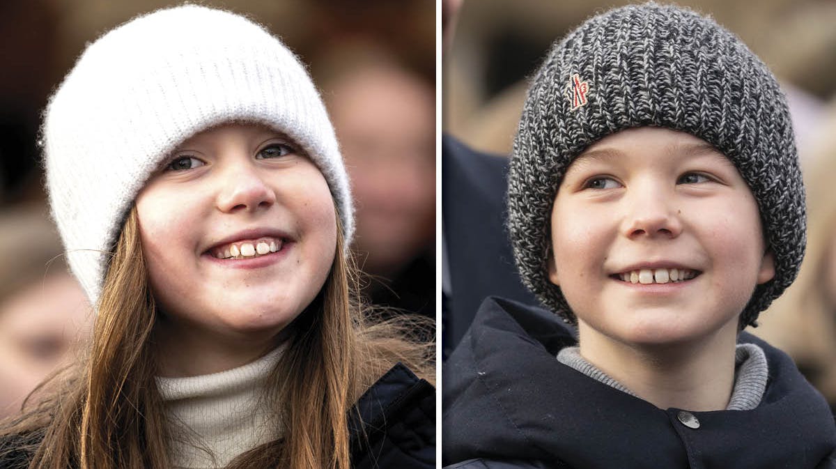 Prinsesse Josephine og prins Vincent fotograferet ved en tidligere lejlighed. 