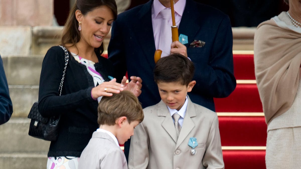 Prinsesse Marie, prins Felix og prins Nikolai.