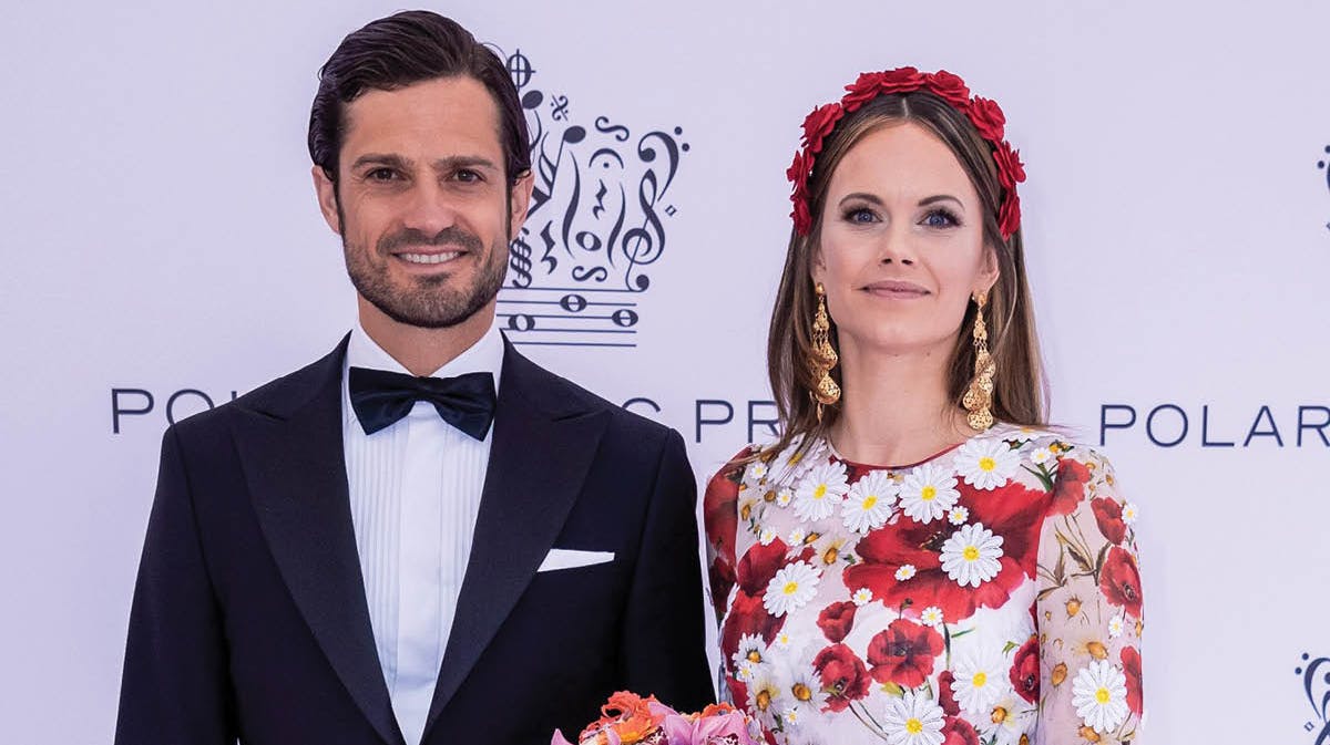 Prins Carl Philip og prinsesse Sofia. Arkivfoto. 