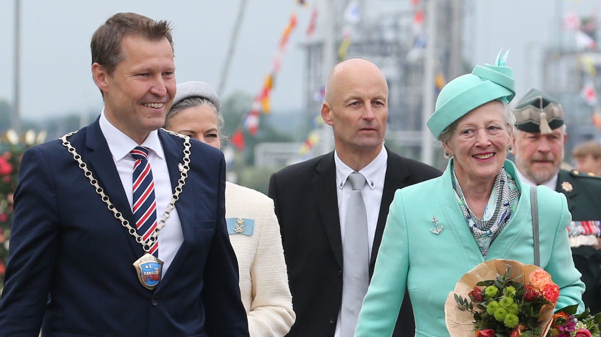 Dronning Margrethe i Nyborg.
