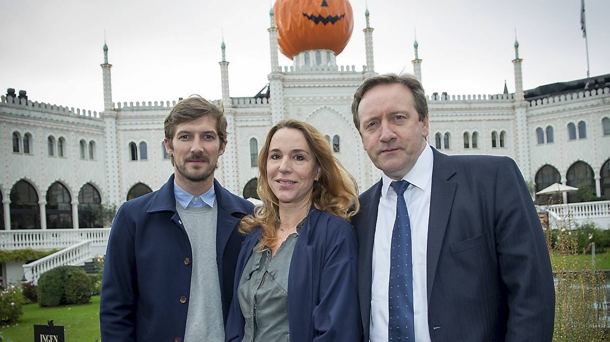 Gwilym Lee, Ann Eleonora Jørgensen og Neil Dudgeon i København.