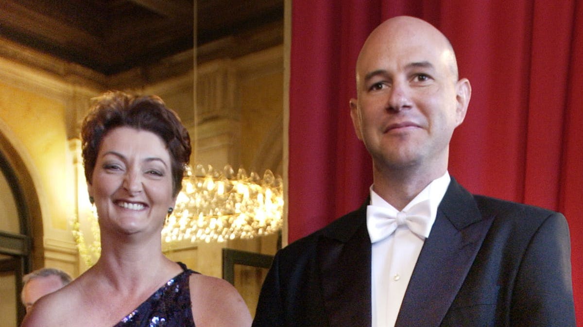 Leanne og John Donaldson i 2004. 