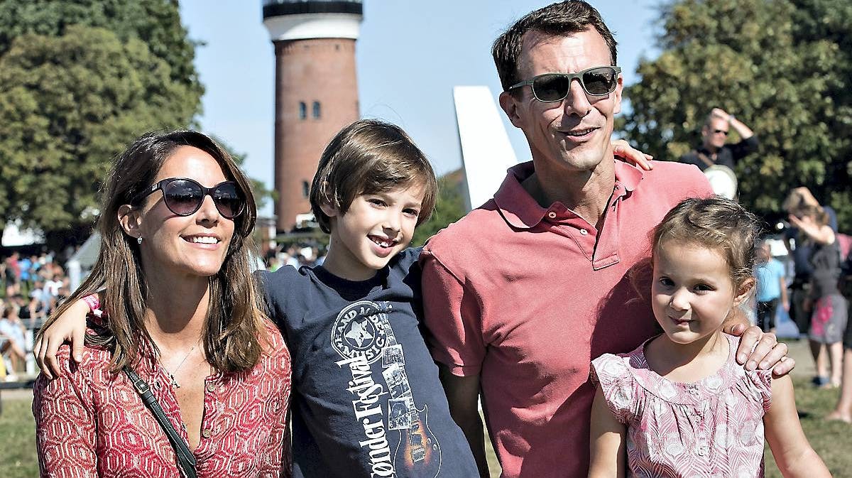 Prinsesse Marie, prins Henrik, prins Joachim og prinsesse Athena