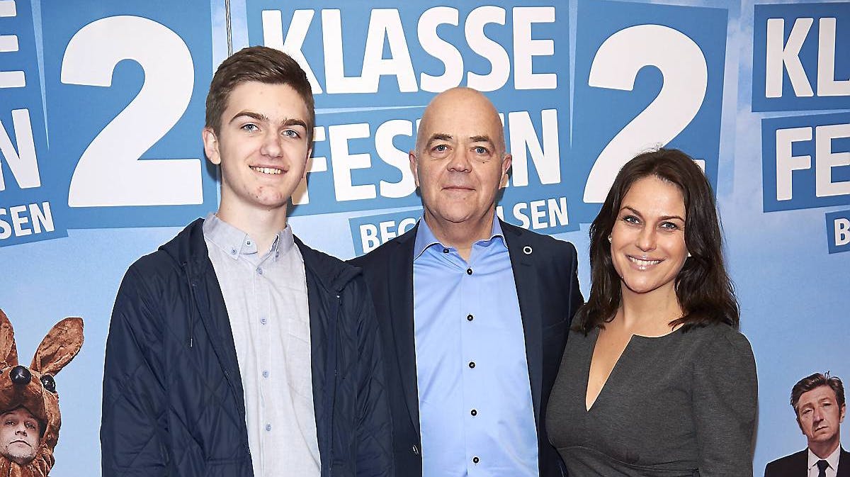 Jes med sin hustru Louise og sønnen Jens-Emil, som han har fra sit første ægteskab.