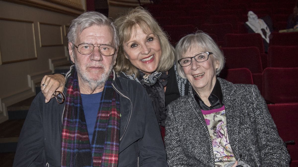 Morten Grunwald, Susse Wold og Lily Weiding var for to år siden til premiere på "Toves Værelse"