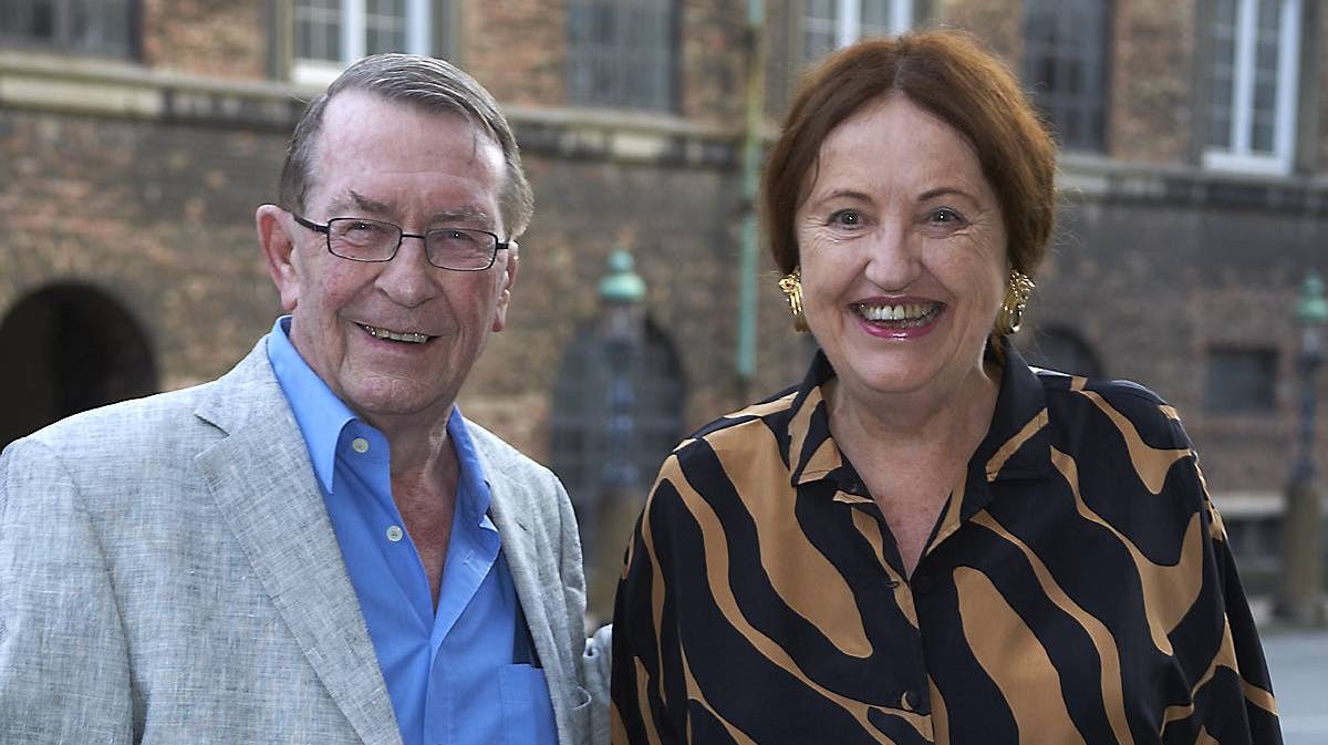 Benny Andersen og hustruen Elisabeth Ehmer.