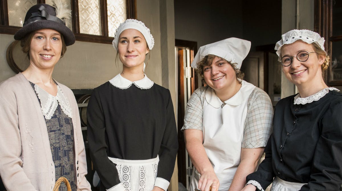 Merete Mærkedahl, Rosalinde Mynster, Ena Spottag, Ulla Vejby. 