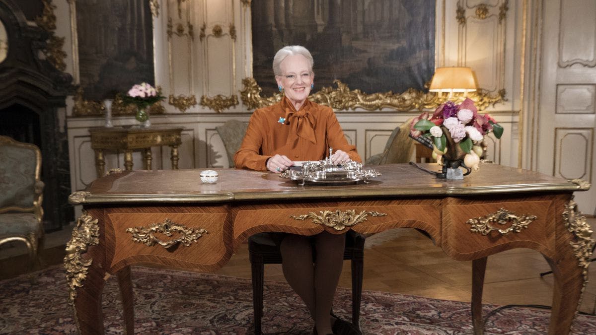Dronning Margrethe holder nytårstale på Fredensborg