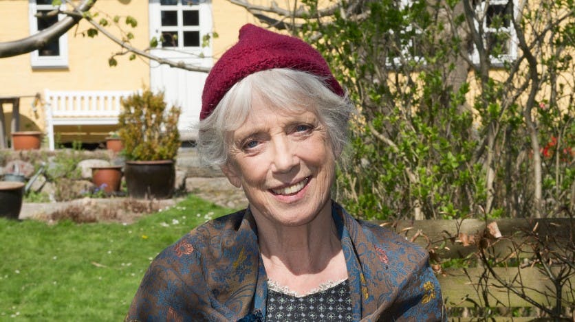 Vigga Bro under optagelserne til "Julestjerner" 