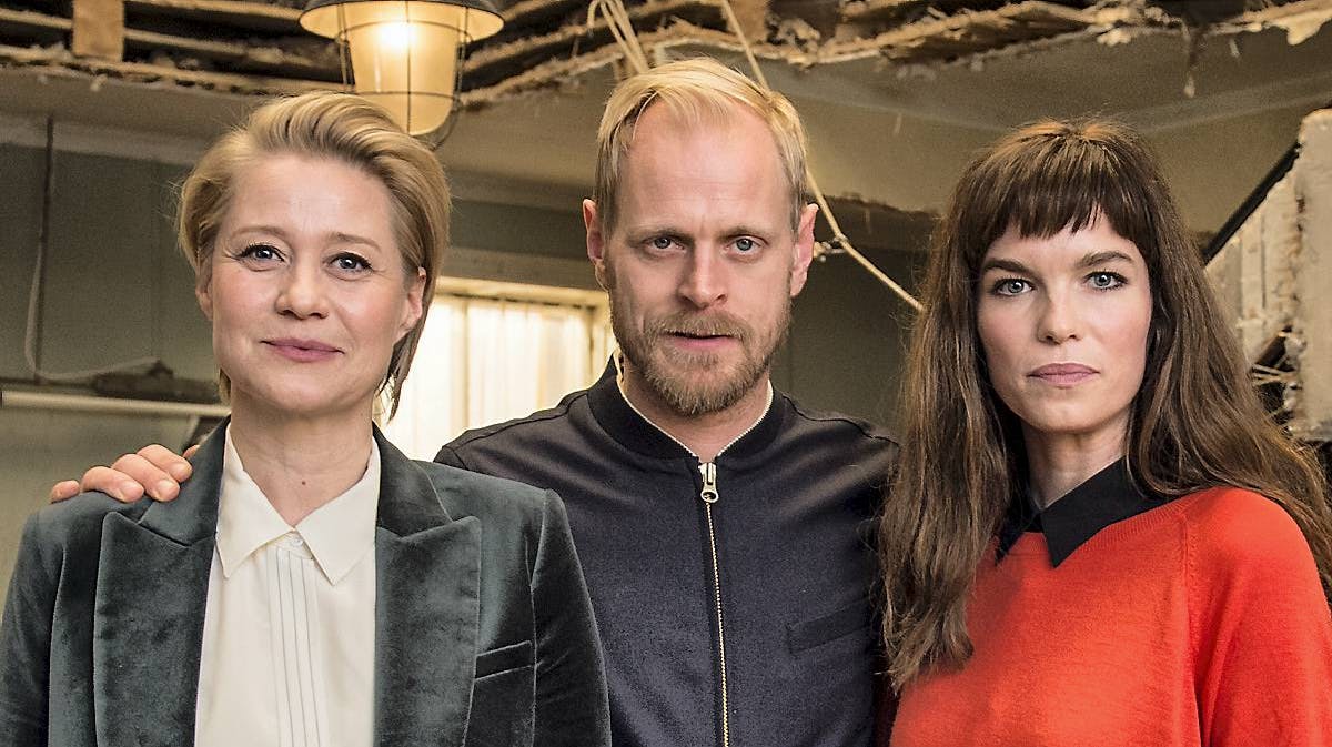 Trine Dyrholm, Carsten Bjørnlund og Marie Bach Hansen.