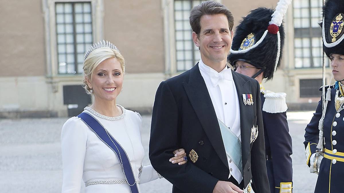 Kronprinsesse Marie-Chantal og kronprins Pavlos.