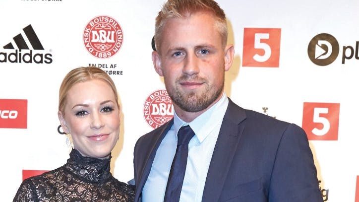 Kasper Schmeichel og Stine