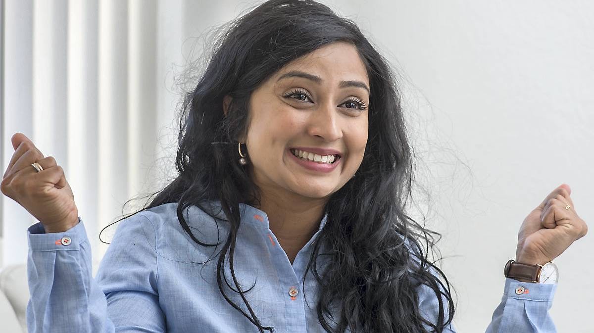Sasitha Jayakumar har nydt at være med i "Den store bagedyst".