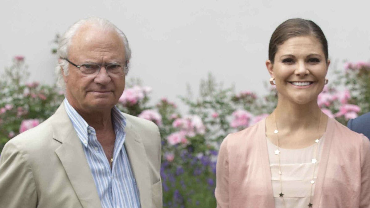 Kong Carl Gustaf og kronprinsesse Victoria.&nbsp;