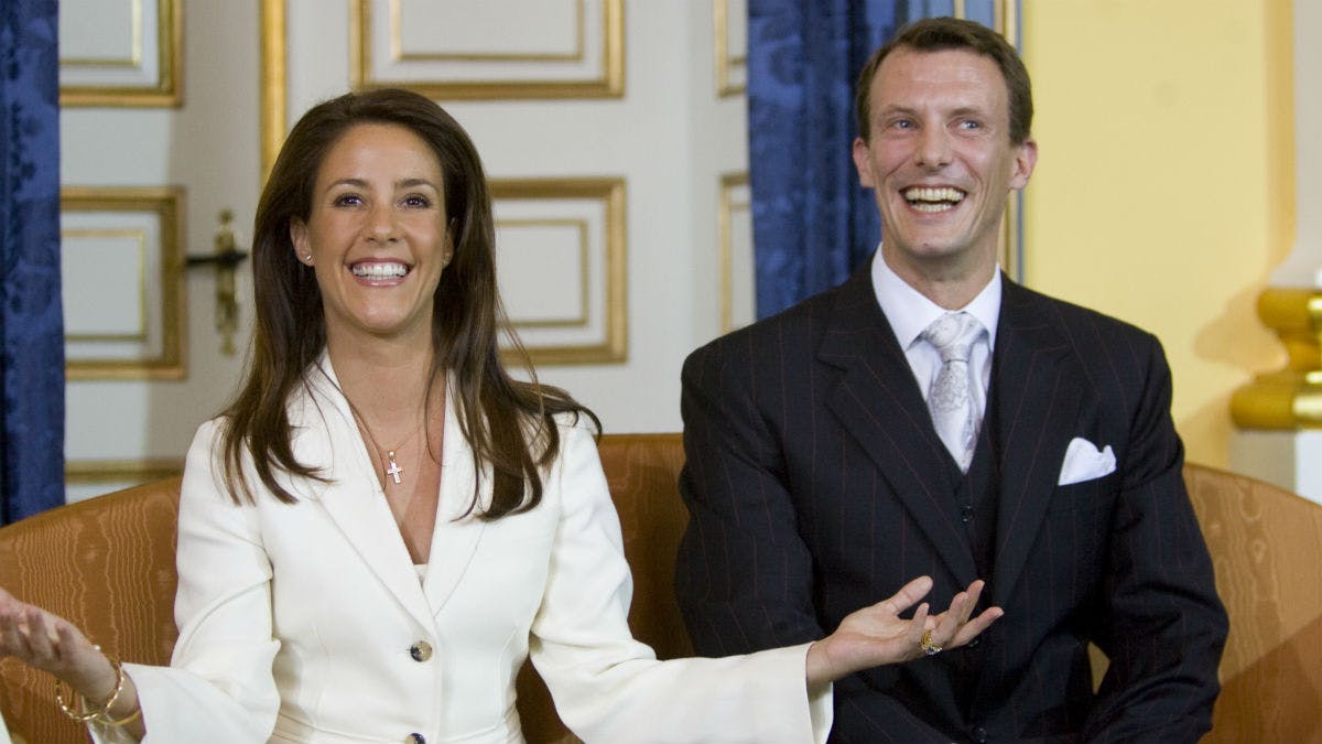 Prinsesse Marie og prins Joachim ved deres forlovelse den 3. oktober 2007.