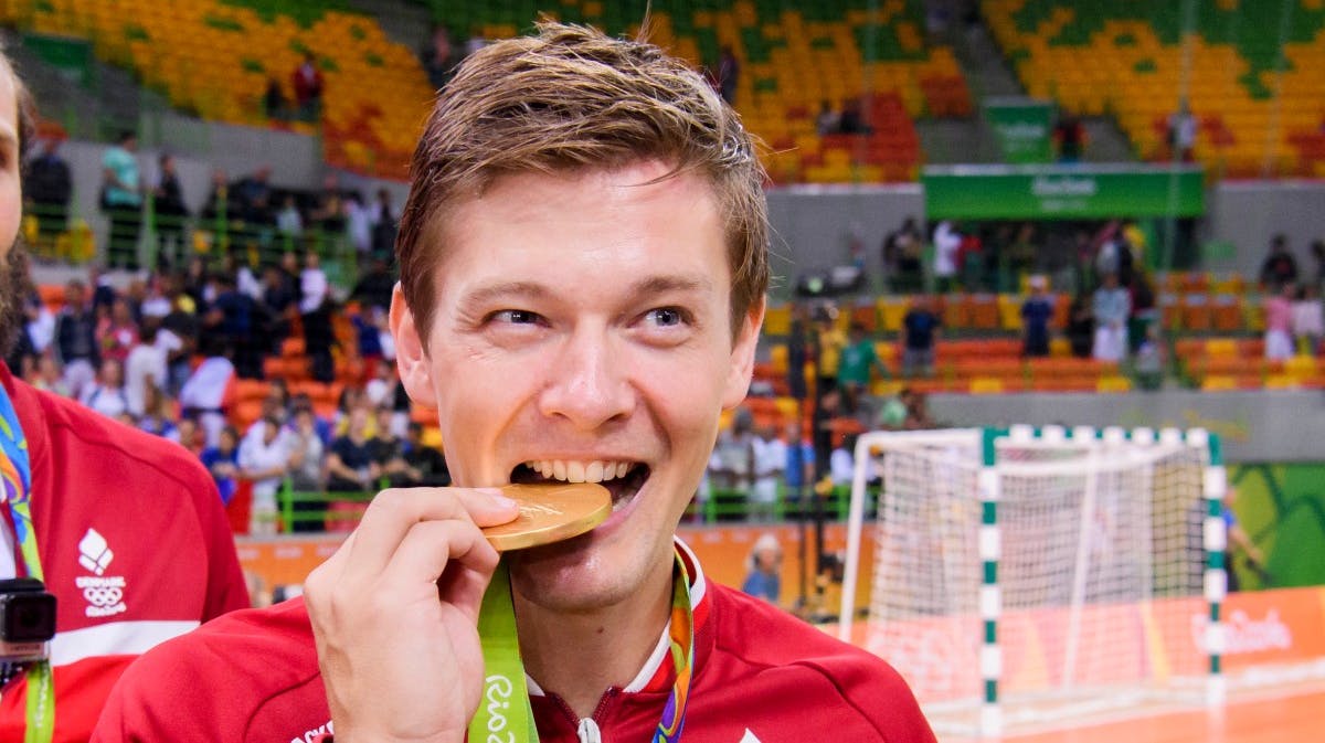 Lasse Svan Hansen efter VM-sejren i 2019