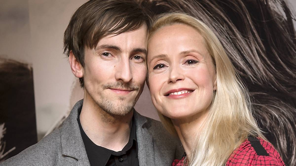Tina Dickow og manden Helgi Jónsson.