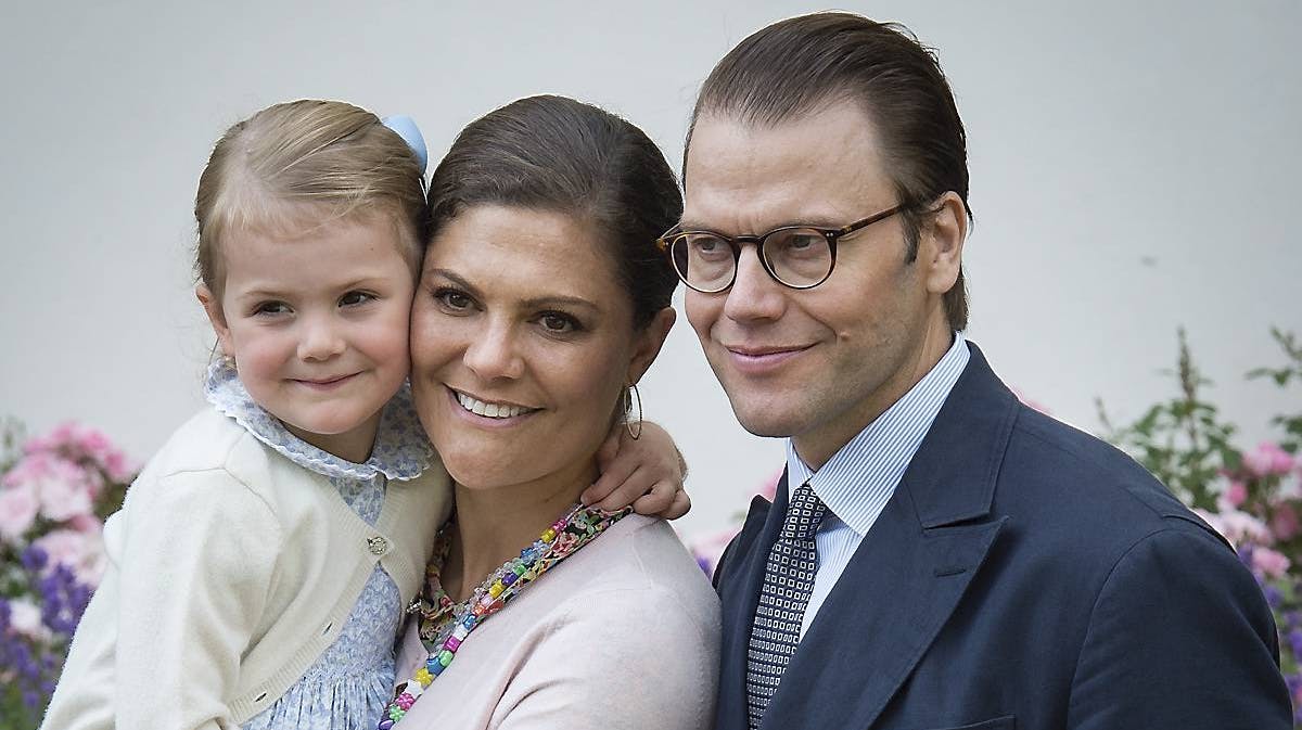 Kronprinsesse Victoria, prinsesse Estelle og prins Daniel