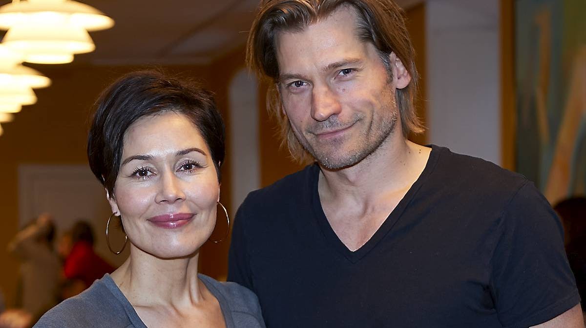 Nikolaj Coster-Waldau og hustruen Nukaka.