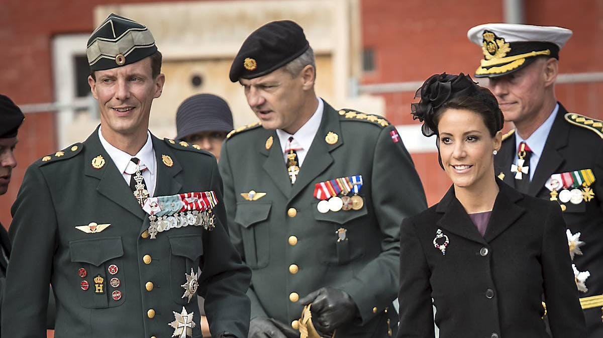 Prins Joachim og prinsesse Marie på Kstellet i forbindelse med Flagdagen 2013.