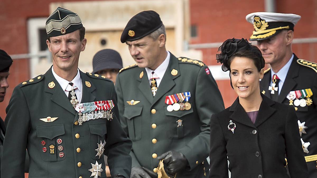 Prins Joachim og prinsesse Marie på Kstellet i forbindelse med Flagdagen 2013.