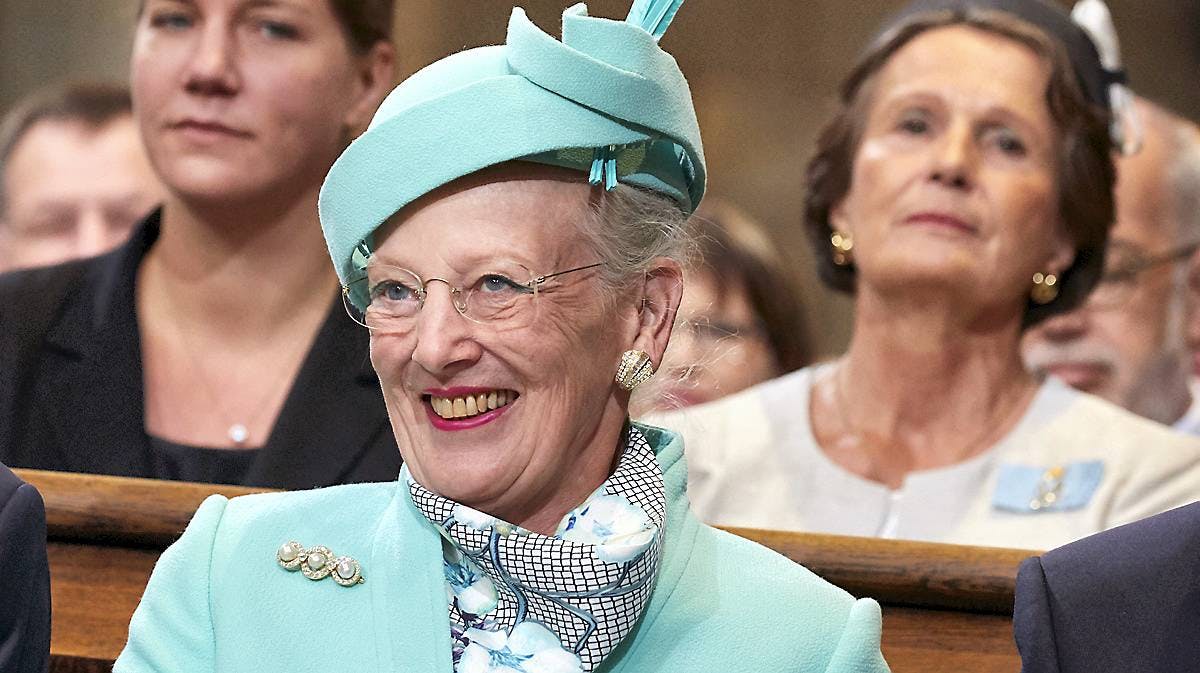Dronning Margrethe i slotskirken i Wittenberg, oktober 2016