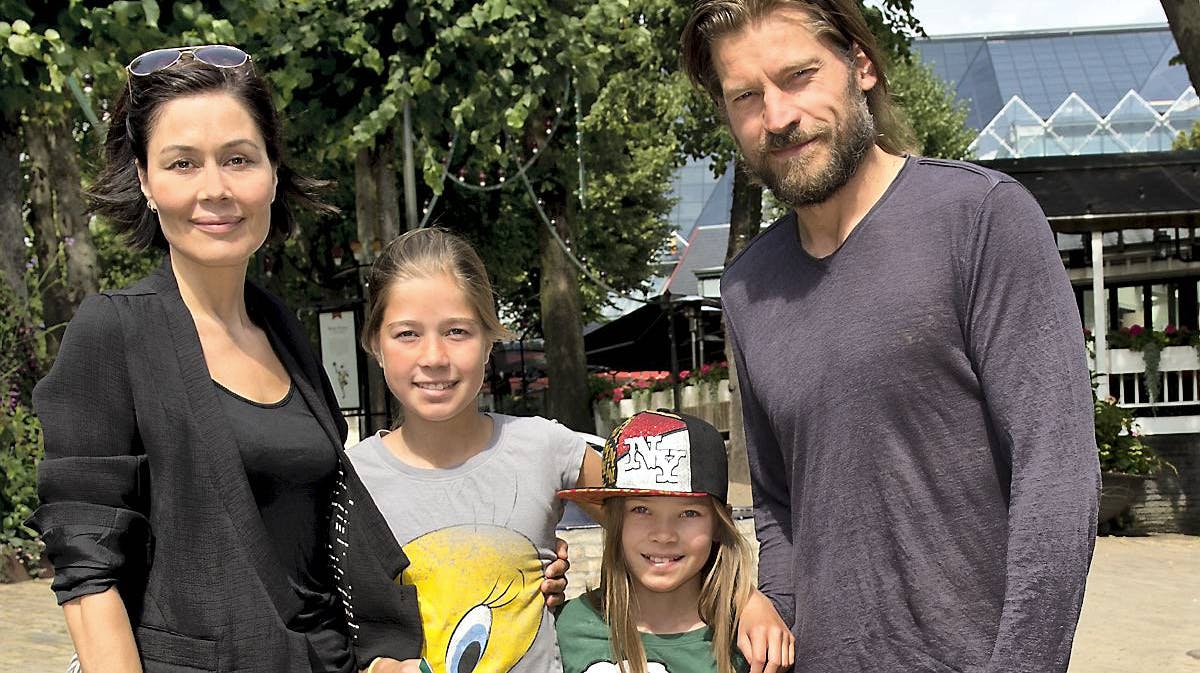 Nikolaj Coster-Waldau og familien.