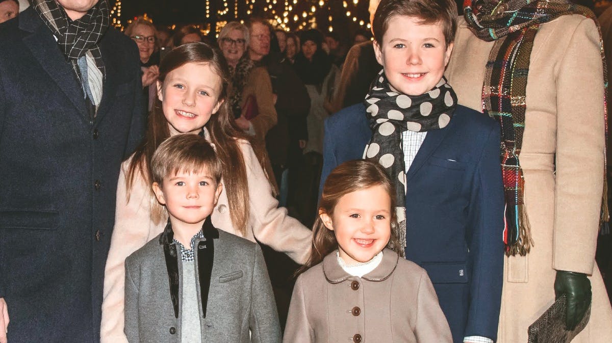 Prins Vincent, prinsesse Josephine, prinsesse Isabella og prins Christian 