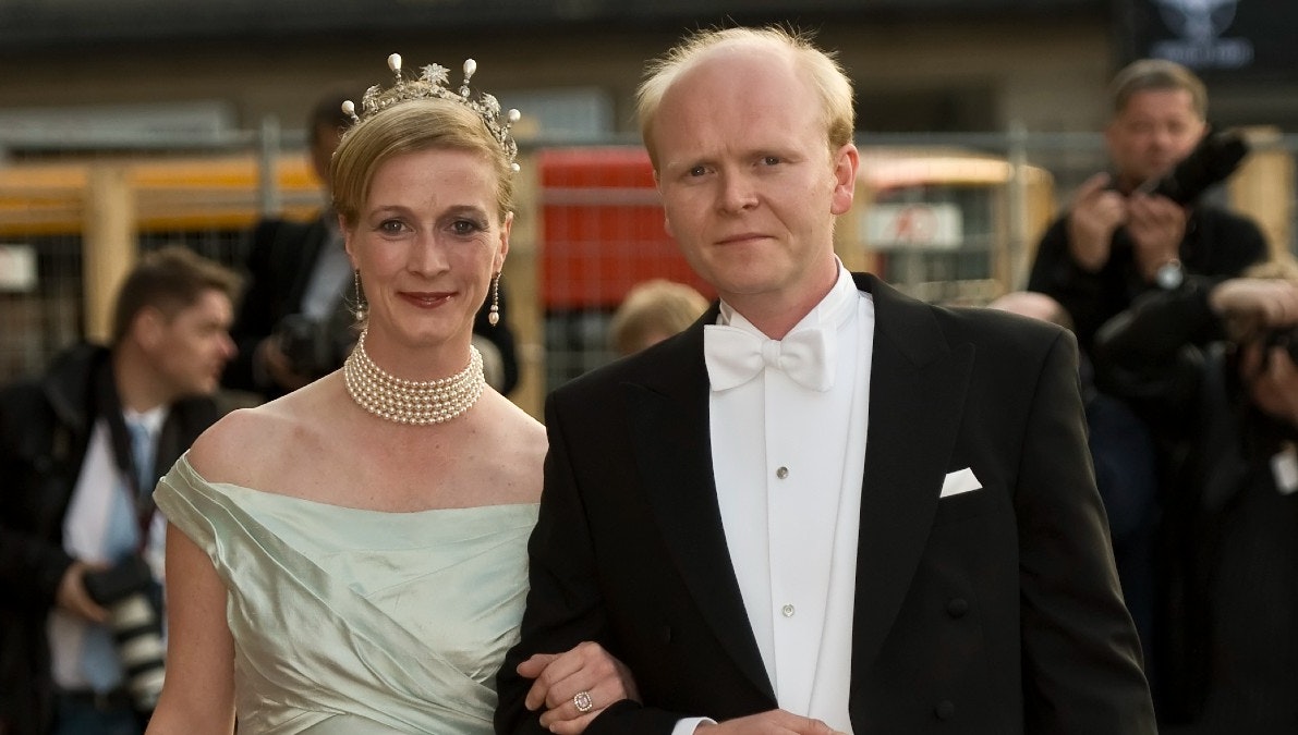 Prinsesse Nathalie og Alexander Johannsmann ved dronningens 70-års fejring i 2010.
