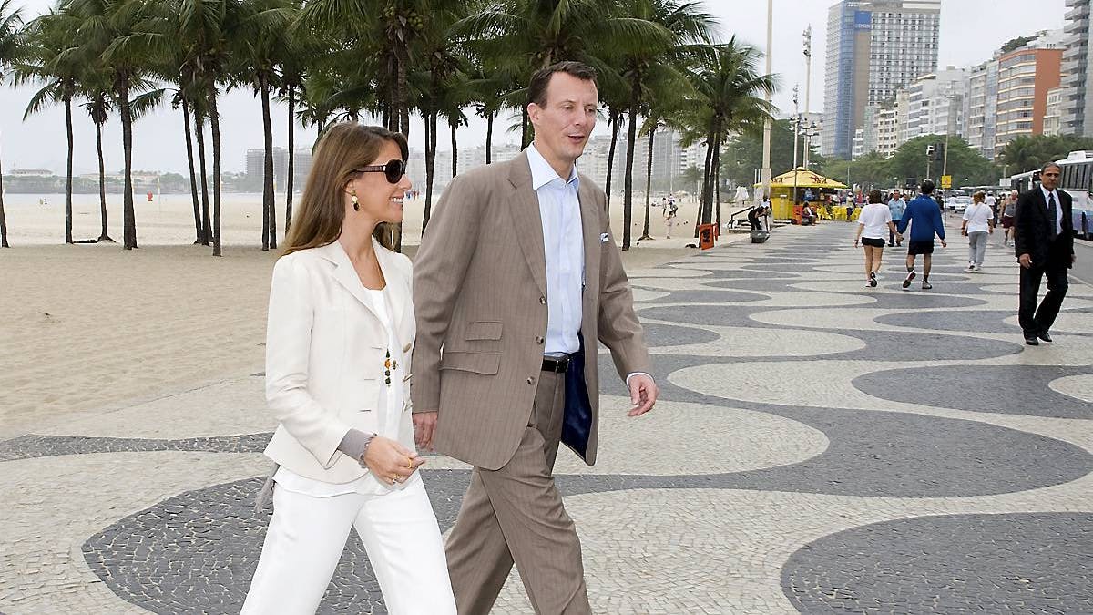 I 2010 fik parret også lejlighed til en spadseretur på strandpromenaden i Rio.