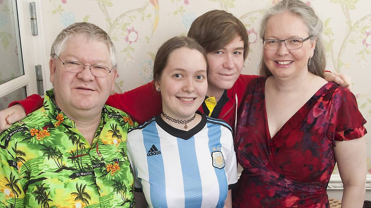 Familien Ellebye fra TV 2-programmet "Årgang 0".