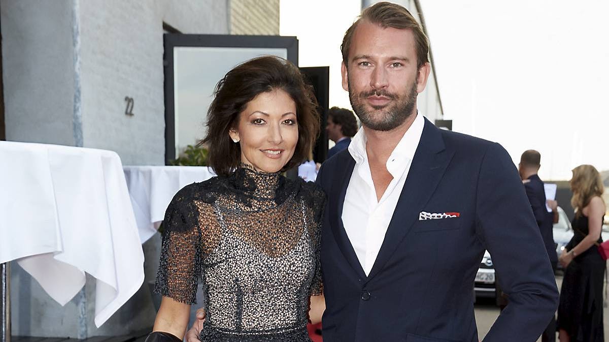 Grevinde Alexandre og Martin Jørgensen sammen til velgørenhedsgalla i København i april.  Nu skal  parret skilles.