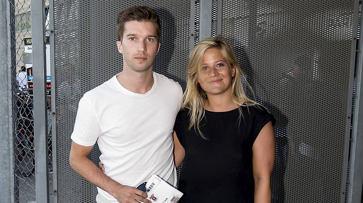 Andreas Laudrup og Pauline fotograferet ved en tidligere lejlighed
