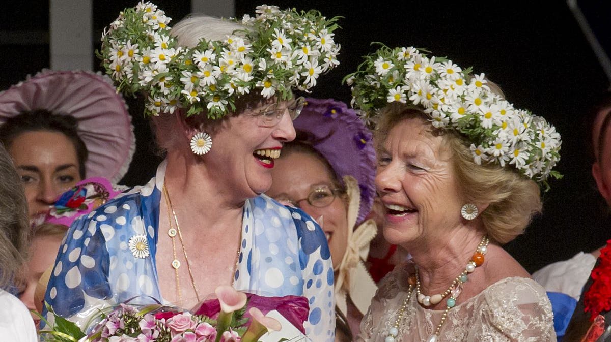 Dronning Margrethe og Susanne Heering
