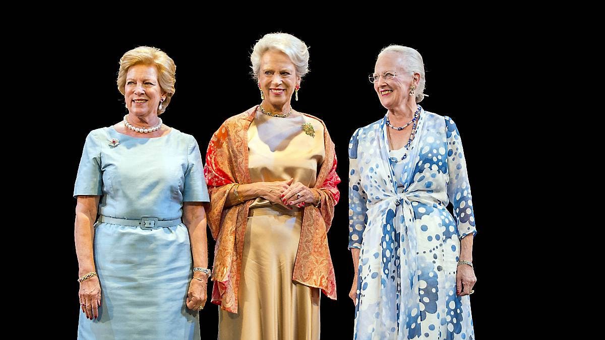 Dronning Anne-Marie, prinsesse Benedikte, dronning Margrethe