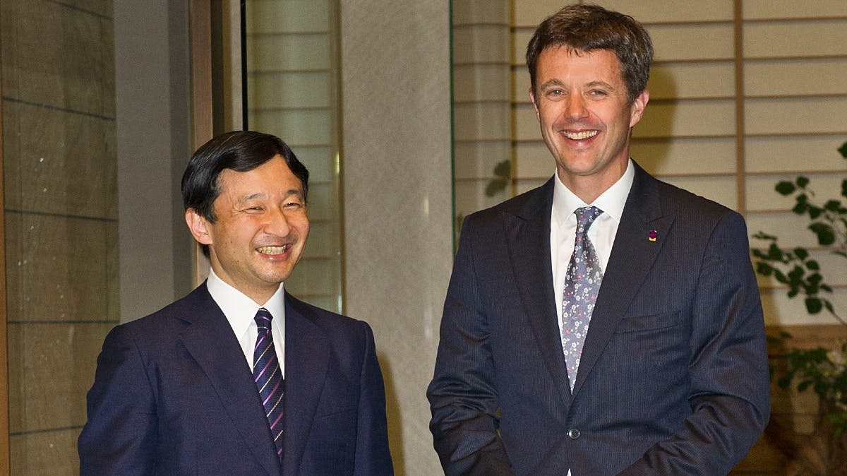 Kejser Naruhito og kronprins Frederik