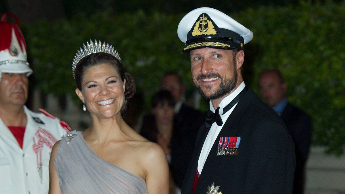 Kronprinsesse Victoria og kronprins Haakon.