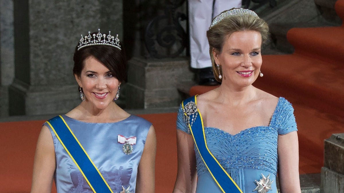 Kronprinsesse Mary og dronning Mathilde. 