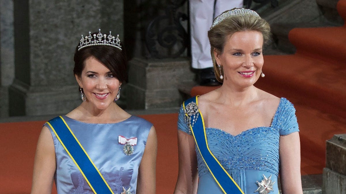 Kronprinsesse Mary og dronning Mathilde.&nbsp;