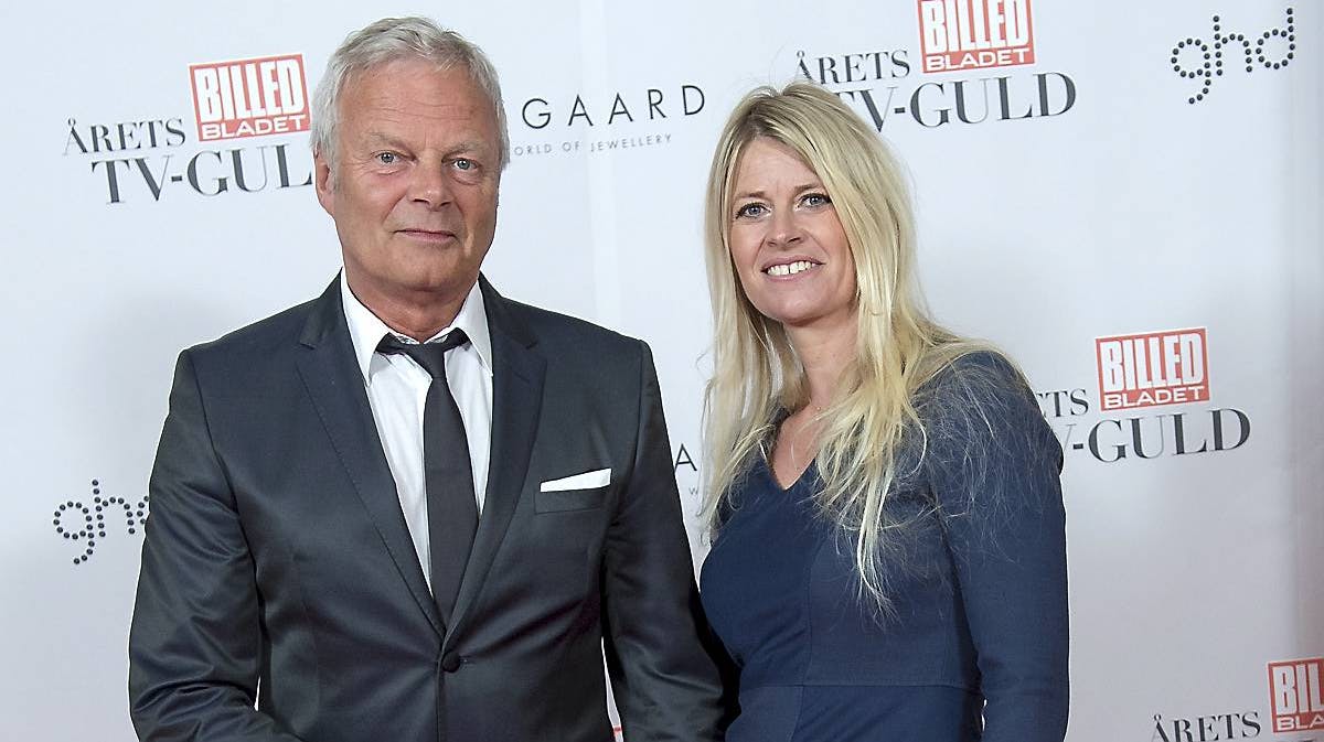 Jarl Friis-Mikkelsen og hustru Susanne Persson ved BILLED-BLADETs TV-Guld-fest 2014 på Hotel d'Angleterre,