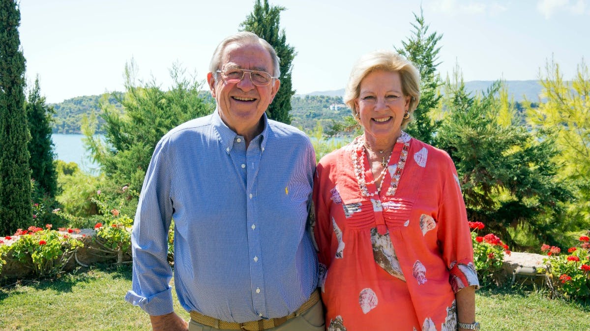Kong Konstantin og dronning Anne-Marie. 