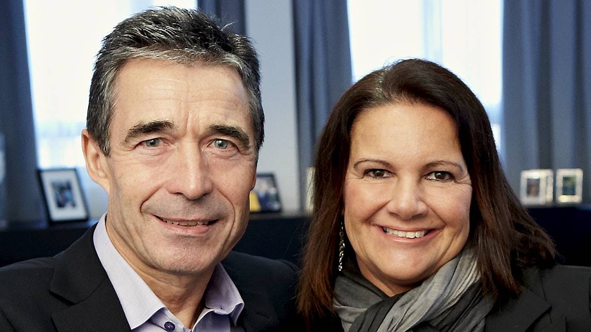 Anders Fogh Rassmussen og Anne-Mette Rasmussen