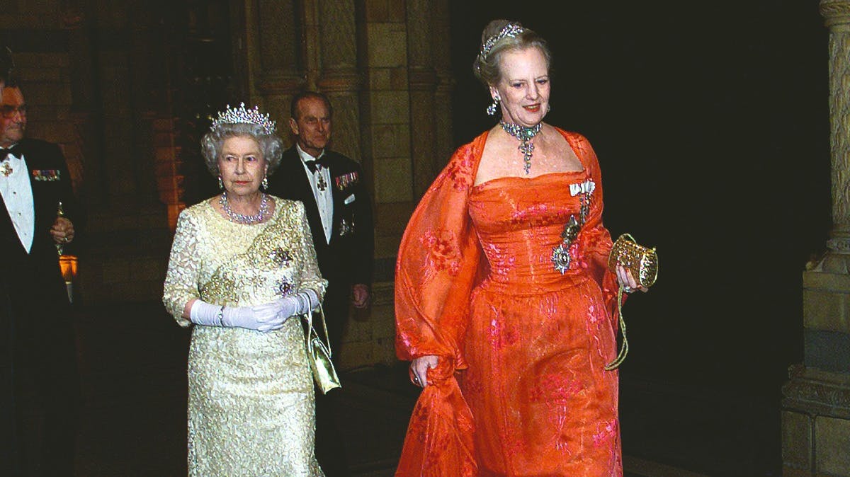 Dronning Elizabeth og dronning Margrethe