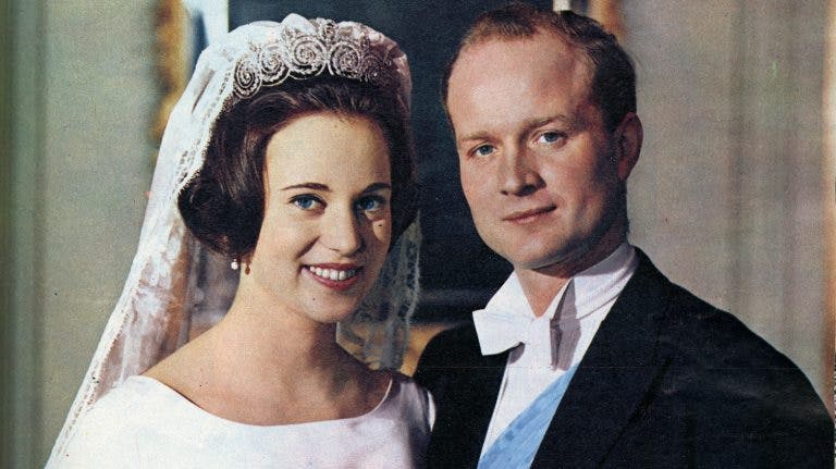 Prinsesse Benedikte og prins Richard på bryllupsdagen i 1968