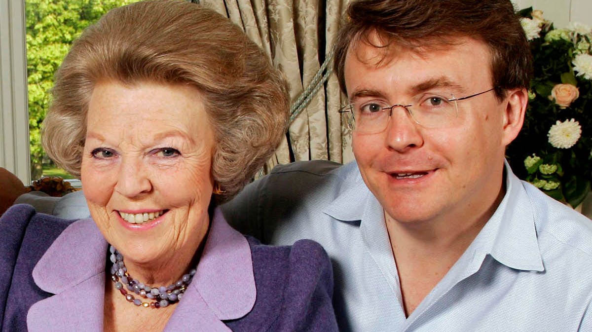 Prinsesse Beatrix og prins Johan Friso. 