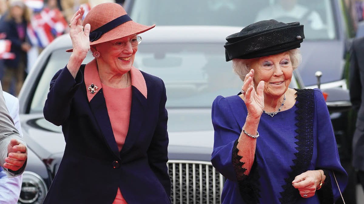 Dronning Margrethe og prinsesse Beatrix.