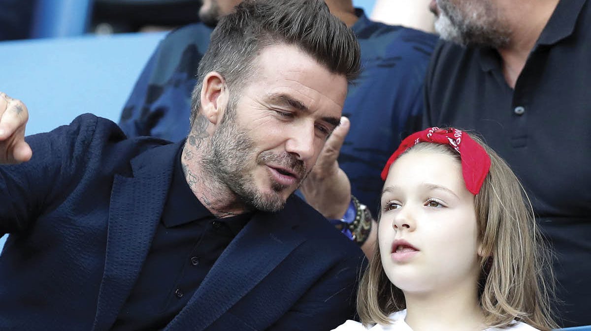 David Beckham med Harper Beckham